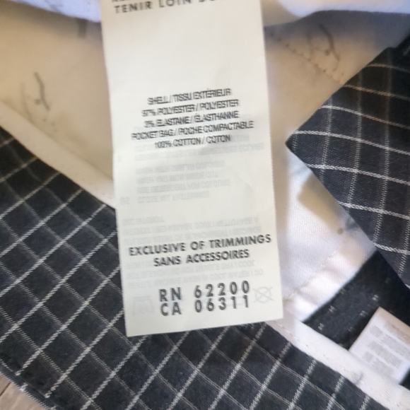 Puma Golf Pants Mens 38X34 Checkered Black and White Athletic Straight Comfort - Picture 7 of 11